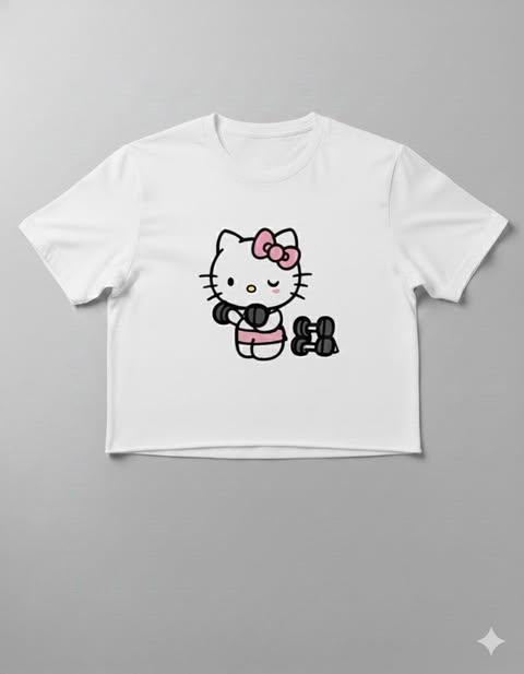 Hello Kitty Couple Kadın Crop